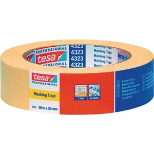 Cinta Adhesiva Crepé de Una Cara Ligera 70001-4000309021 Beige 50m de Longitud 30mm de Ancho Paquete de 10 - Product Image 1