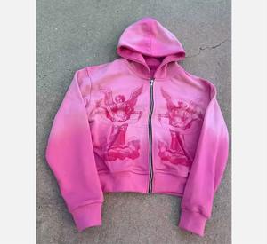 Sudadera con Capucha Extra Grande, Tejida, Bordada, 100% Algodón de Alta Calidad, Estampada, Impermeable, para Hombre y Mujer - Product Image 2