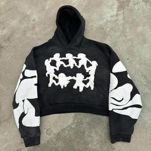 เสื้อฮู้ดสวมหัวแบบสวมหัวสไตล์สตรีทแวร์เสื้อมีฮู้ดสไตล์ฝรั่งเศสเทอร์รี่ออกแบบได้ตามต้องการ - Product Image 1