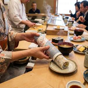 Tubo de Papel Cilíndrico Vertical para Empacar <span class=keywords><strong>Sushi</strong></span>, Caja Cilíndrica para Rollos de <span class=keywords><strong>Sushi</strong></span> con Sistema Push-Pop, Logotipo Personalizado - Product Image 6