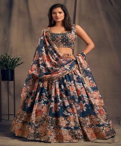 Conjunto Choli: opciones convenientes para un estilo sin esfuerzo de talla grande Colección Lehenga Choli Diseños favorecedores para cada tipo de cuerpo - Product Image 3