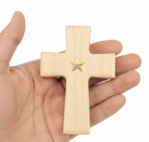 Croix murale en bois de style rustique haut de gamme, décoration religieuse chrétienne faite à la main, AZ ENTERPRISES AZE-WC01, prix les plus bas - Product Image 3