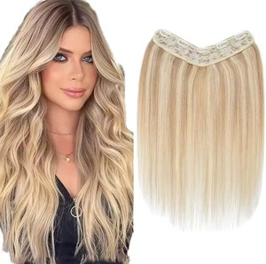 Extensions de cheveux humains brésiliens à clips, à tirage unique |   Cheveux Remy Naturels |   Machine à double trame |   Texture douce et soyeuse - Product Image 1