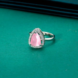 Anillo CZ delicado hecho a mano con joyería de moda chapada en rodio DE LA India - Product Image 5