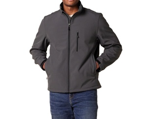 Veste Softshell Homme Hiver Écologique Légère Coupe-Vent Imperméable Respirante à Capuche Fermeture Éclair Avant Vêtement Extérieur Confortable - Product Image 1