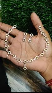 <b>Top</b> Demanded Luxury Ivory Aura Classic Sparkle Necklace & Earrings Set for Brides and Special Events Available for Bulk Quantity - Product Image 2