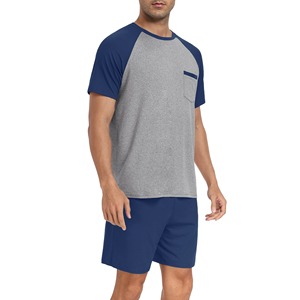 Ensemble de survêtement d'été OEM à séchage rapide pour homme – T-shirt et short en coton respirant personnalisés - Product Image 2