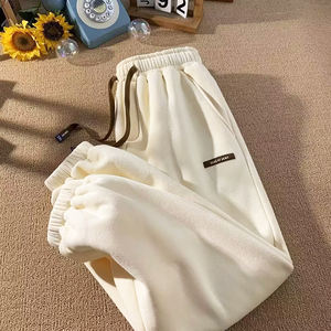 Winter Pants <b>Men</b> Fur <b>Lined</b> <b>Fleece</b> <b>Jogger</b> <b>Men</b> Thicken Casual Sweatpants Drawstring Trousers <b>Men</b> <b>Fleece</b> Running Pants Warm Pants - Product Image 3