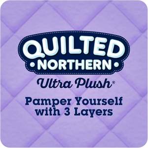 Quilted Northern Ultra Plush <b>Toilet</b> <b>Paper</b>, 18 Mega Rolls = 72 Regular Rolls, <b>3</b>-<b>Ply</b> Bath Tissue - Product Image 4