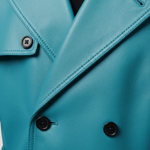 Abrigo de Cuero Genuino Hecho a Medida para Hombre, Proveedor de Fábrica OEM, Abrigo con Capucha al por Mayor, Abrigo de Invierno Elegante de Moda de Algodón - Product Image 5