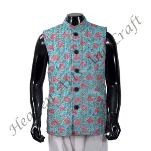 Haute Qualité Personnalisé Avec Votre Propre Logo Veste Matelassée Hommes Casual Lumière Coupe-Vent Veste Bloc Imprimer Coton Veste - Product Image 1
