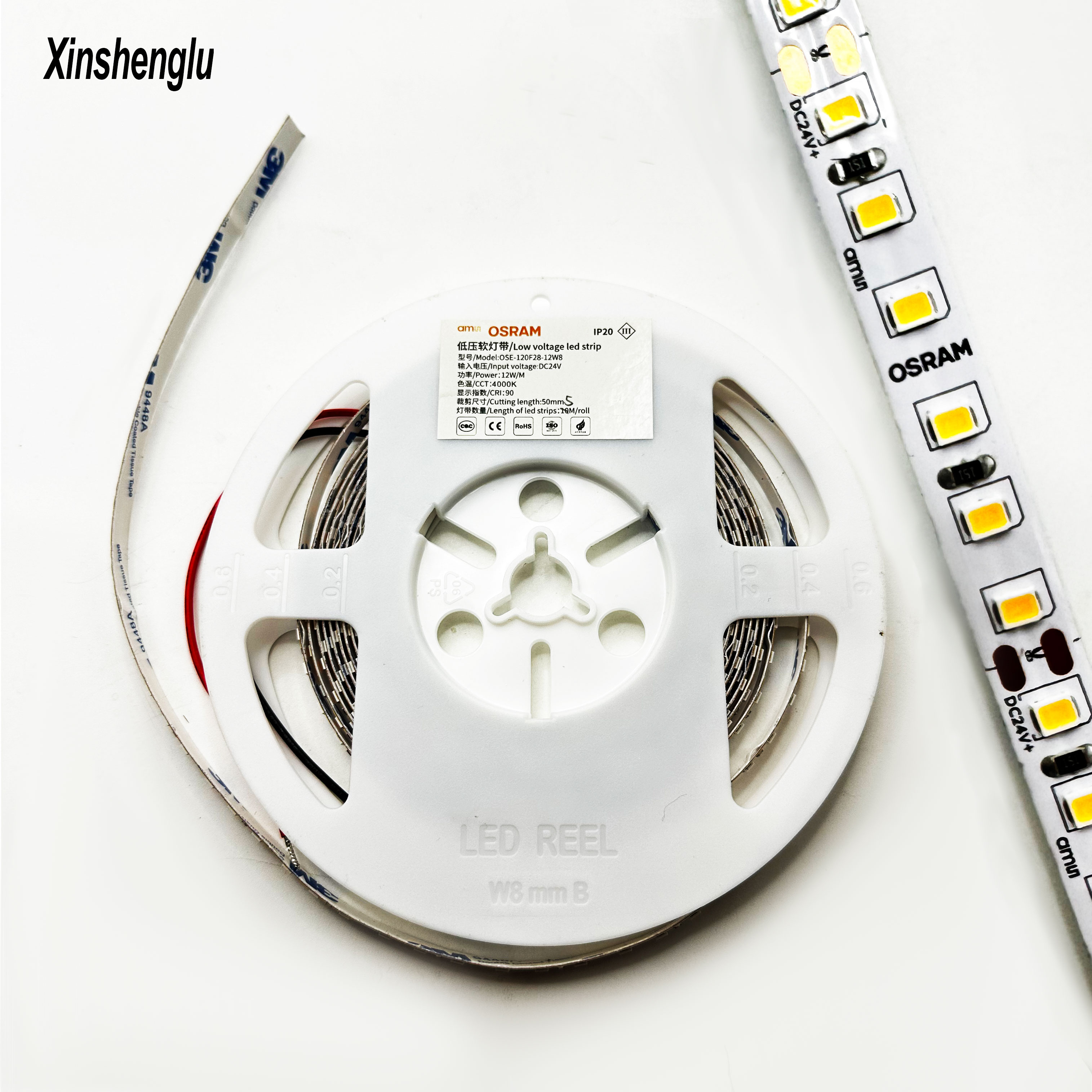 SMD 2835 120 бусина DC24V Светодиодная лента с IP20 10 метров в рулоне без соединений