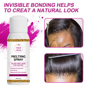 Private Label Quick Dry Temporary Wig Install Melting <b>Spray</b> for Wig Extension - Product Image 3