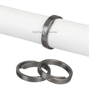 Rond de serviette en métal de style premium pour la décoration de table à manger à la maison porte-serviettes en argent de forme ronde artisanat - Product Image 5