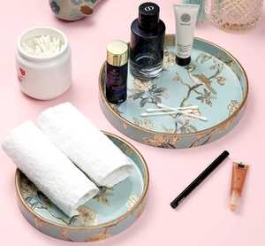 Bandeja de servicio rectangular de estilo americano moderno personalizada de madera de acacia ecológica de fábrica directa para decoración de hoteles y hogares - Product Image 1