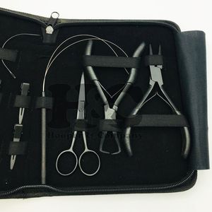 Ready to Ship <b>Hair</b> Extension Tool Kit New Black Stainless Steel Pliers with Tape Plier <b>Pads</b> Sustainable and Stylish <b>hairs</b> makeup - Product Image 4