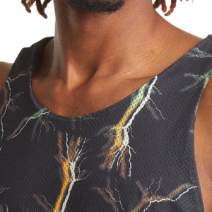 Camisetas sin mangas de moda para gimnasio personalizadas para hombre, camiseta sin mangas transpirable con decoración de encaje, opciones de impresión personalizadas - Product Image 2