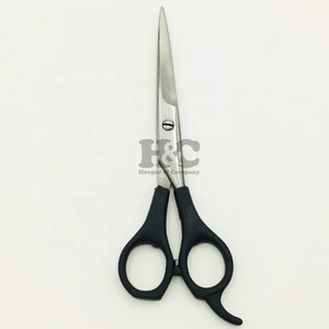 Professional Right-Handed Straight Sharp Stainless Steel Hair Cutting Thinning Scissors Teeth 28 <b>Long</b> <b>Handle</b> for Barber <b>Shears</b> - Product Image 4