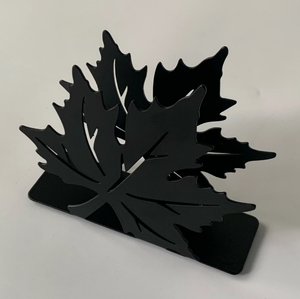 Restaurant Hotel Home Purpose Maple Leaf Design Metal <b>Black</b> Napkin Holder in Wholesale Price - Product Image 5