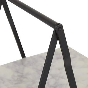 Meilleure vente support à gâteau en métal enduit noir avec marbre blanc support à gâteau de la plus haute qualité pour affichage dessert tasse gâteau de l'Inde - Product Image 3