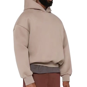 Sudadera con Capucha Estilo Cuadrado, Gruesa, 100% Algodón, Sudadera Extra Grande de Felpa, Fabricante de Sudaderas Cortas Personalizadas para Hombre - Product Image 1