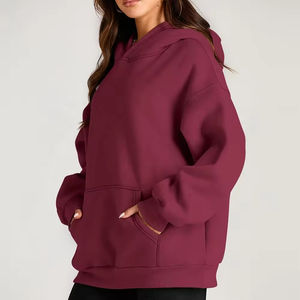 Nueva Sudadera con Capucha de Forro Polar para Mujer, Talla Grande, Transpirable, Invierno 2026, Logotipo Personalizado, Sudadera Holgada, Térmica de Alta Calidad - Product Image 4