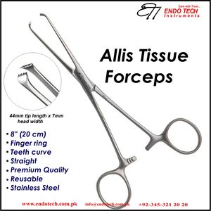 Source d'alimentation manuelle en acier Adson Brown Forceps TC - Product Image 5