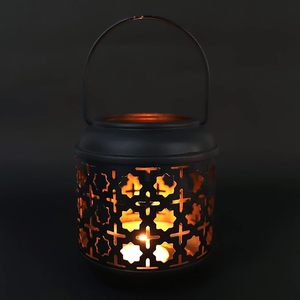 Best Decor Factory Price Candle Holder Wedding Decorative Luxury Metal in Iron <b>Black</b> Powder Coating Hanging Candle <b>Lantern</b> - Product Image 1