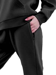 Top Quality Product Sportswear Sweatsuit Workout Fitness Fleece <b>Oversized</b> Hoodies and Sweatpants <b>Jogger</b> Sets Tracksuit for Women - Product Image 4