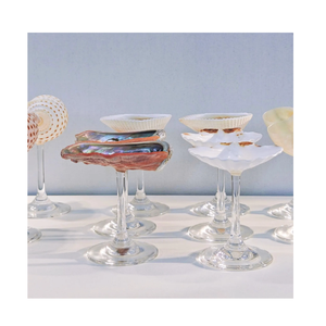Verre à vin de pétoncles et tasse de coquillage verres faits à la main sur le thème côtier pour l'exportation et les boutiques de cadeaux - Product Image 2