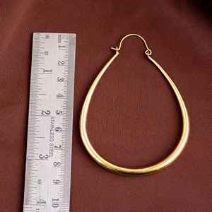 Wholesale Fashionable Brass <b>Earring</b> Natural Finish Beautiful Look Trendy Designer Tops Handmade <b>Earrings</b> - Product Image 3