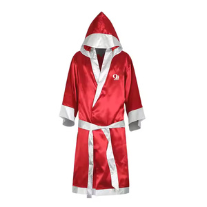 Bata de Boxeo Unisex de Color Sólido con Logotipo Personalizado 2025, Bata de Kick Boxing de Poliéster/Algodón de Alta Calidad de Secado Rápido a un Precio Razonable - Product Image 1