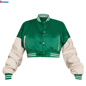 Vestes universitaires personnalisées pour adultes, femmes, avec couleurs, taille et logo personnalisés, vestes universitaires courtes pour femmes, best-seller - Product Image 2