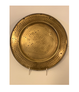 Assiette de chargeur en laiton design de haute qualité cuisine et table décorative design fait main artisanat naturel prix bon marché - Product Image 2