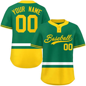 Maillots de sport personnalisés OEM, maillot de baseball avec nom et numéro pour les équipes, maillot de baseball en polyester double tricot - Product Image 1