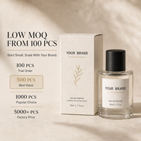 Boîte pliante personnalisée pour parfum avec fond auto-scellant, emballage en papier imprimé pour flacons en verre