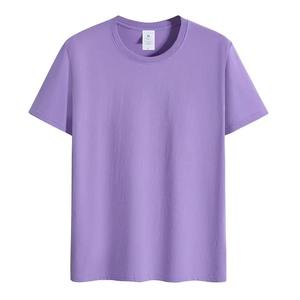 100% algodón puro verano marca de gama alta hombres manga corta cuello redondo estilo de moda media manga Top transpirable camiseta - Product Image 4