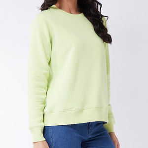 สเวตเชิ้ตคอกลม2025สตรีทแวร์ผ้าฝ้ายแบบเรียบสำหรับฤดูหนาวเสื้อสเวตเชิ้ตคอกลม100% สไตล์ล่าสุดออกแบบตามต้องการ - Product Image 5