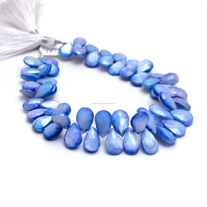 Exclusif Naturel Bio Pierre De Lune Facettes Forme De Poire 8 10X6 12X7MM Bleu Premium Qualité Pierre Précieuse Brin Making Multi-Purpose Bulk - Product Image 2