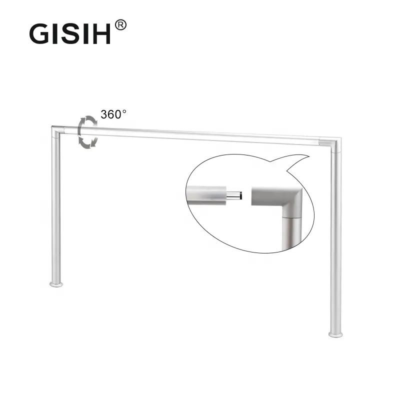 GISIH Hot Selling DC12V Detachable Silver Black LED Display Cabinet Light Bar for Jewelry Watch Museum Lighting