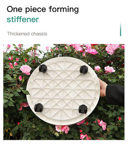 Bandeja de maceta de resina <span class=keywords><strong>con</strong></span> <span class=keywords><strong>ruedas</strong></span> redondas/cuadradas <span class=keywords><strong>para</strong></span> maceta pesada <span class=keywords><strong>con</strong></span> 6 <span class=keywords><strong>ruedas</strong></span>, soporte de placa de herramientas de jardín de alta calidad () - Product Image 2