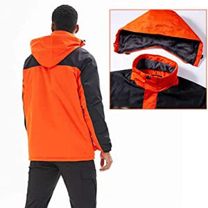 Veste de ski 3-en-1 à coque souple pour homme Conception de doublure polaire amovible imperméable et coupe-vent Idéal pour l'extérieur et les vêtements décontractés - Product Image 2