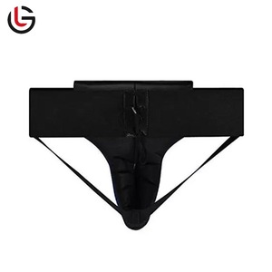 High Quality Sports <b>Groin</b> <b>Protector</b> Leather-made Guard for Boxing Karate Fighting genuine leather with Foam Sports Protection - Product Image 3