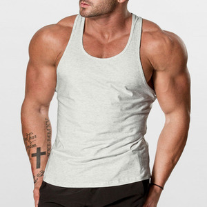 Camiseta sin mangas de entrenamiento de gimnasio de alta calidad para hombres, fabricación directa de fábrica, nueva llegada, camiseta sin mangas personalizada para hombres con logotipo bordado desgastado - Product Image 5
