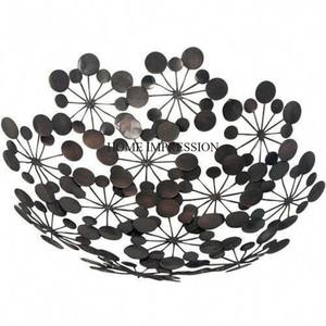 Heavy Duty Metal <b>Wire</b> High Grade Gold Plated Eco-Friendly Disposable Fancy Color <b>Flowers</b> Leaves Designer Most Decorative Bowl - Product Image 6