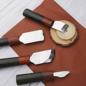 Curved <b>Blade</b> Leather <b>Knife</b> for Professional <b>Craft</b> Cutting Leather Working <b>Knife</b> Ergonomic Design Durable <b>Blade</b> - Product Image 5