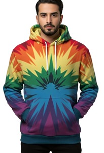 Sweat à capuche pour hommes avec logo personnalisé en vrac Sweats à capuche de luxe imprimés par sublimation Sweats à capuche gris raglan en polaire imprimés sur toute la surface - Product Image 4