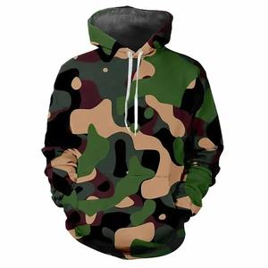 Hombres Moda Verano Top Digital Impreso Camuflaje Patrón Sudadera con capucha con mangas largas Casuales - Product Image 5