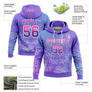 Sudaderas con capucha de sublimación de invierno bordadas profesionales-Forro polar de colores personalizados Diseño elegante duradero para equipos deportivos todos los días - Product Image 5