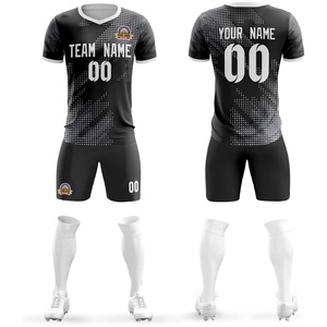 Kits de fútbol impresos personalizados con logotipo de Patrocinador de marca de equipo bordado tela de secado rápido nombre Número personalización - Product Image 1